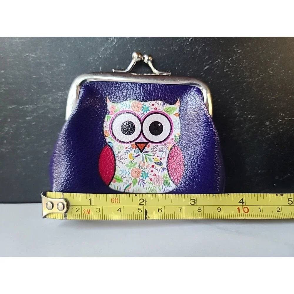 Purple Owl Coin Purse, USED